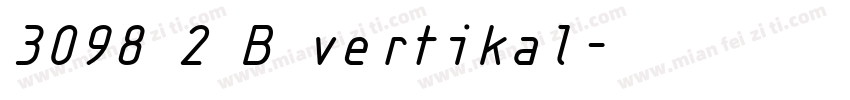 3098 2 B vertikal字体转换